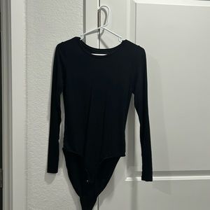 Black long sleeve bodysuit